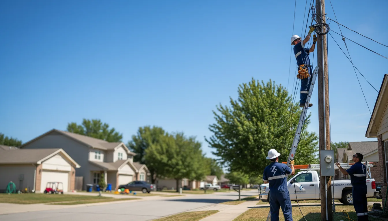 Residential electrician providing installation services in Clayton, IL